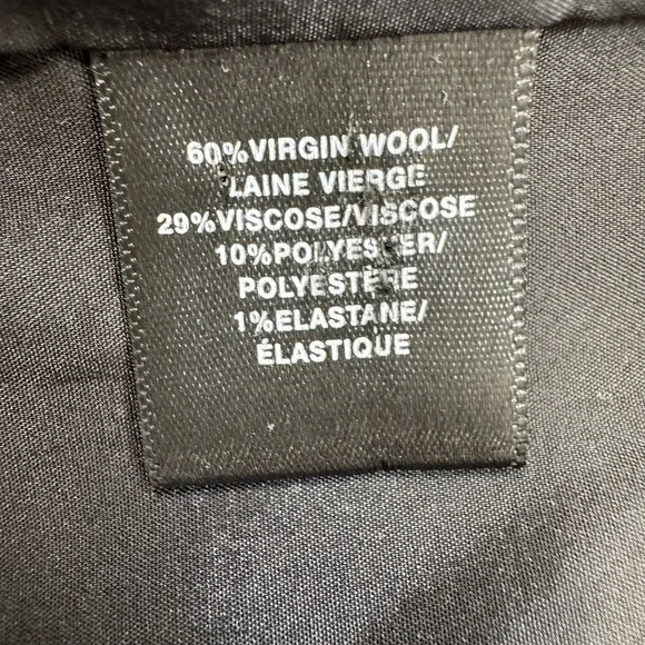 Lafayette 148 Womens Blazer Jacket Size 10 Virgin Wool Blend Micro Polka Dots - Picture 8 of 14